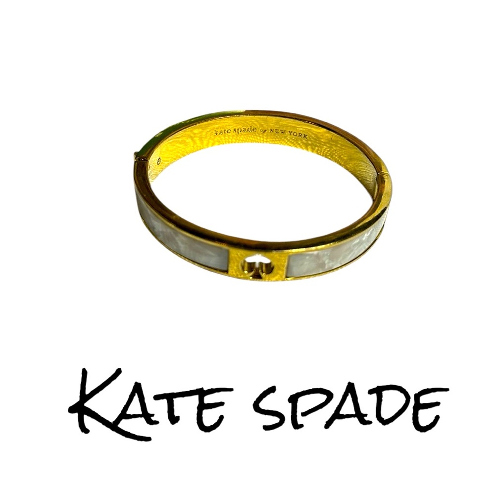 Kate spade bangle bracelet gold MOP